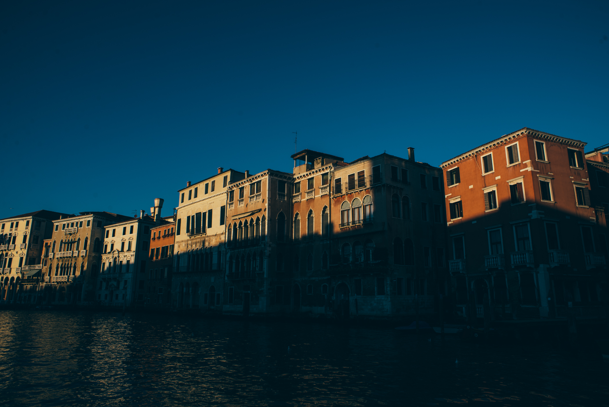 Sunset on the Grand Canal.
