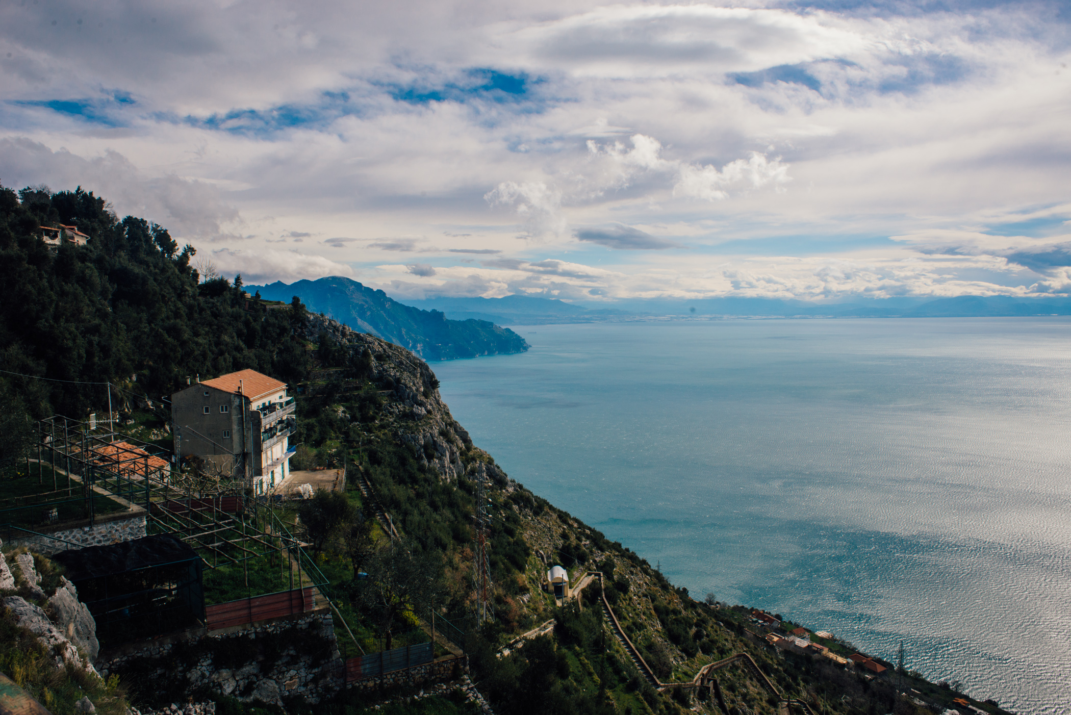 View of the Amalfi Coast.