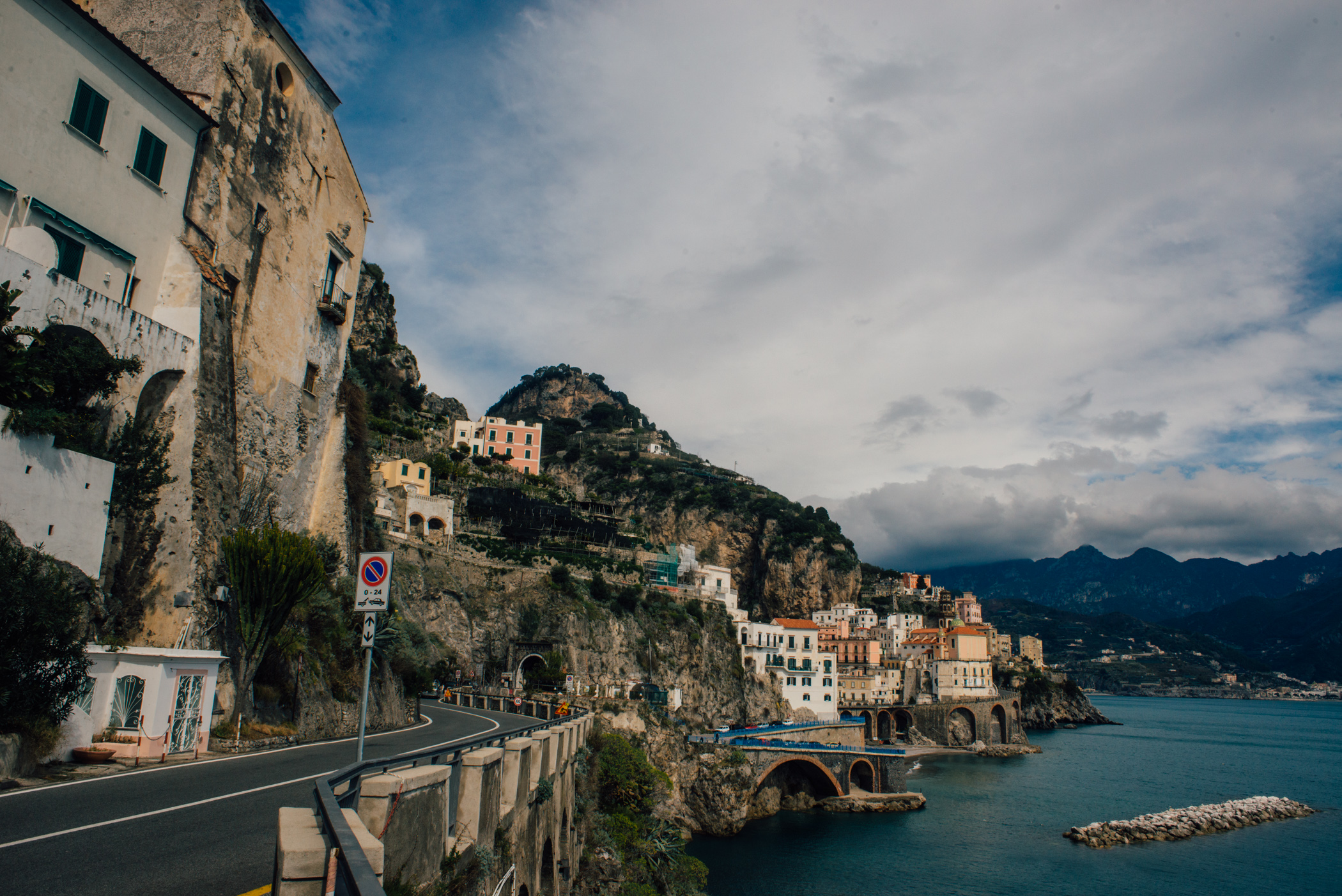 View of the city of Amalfi.