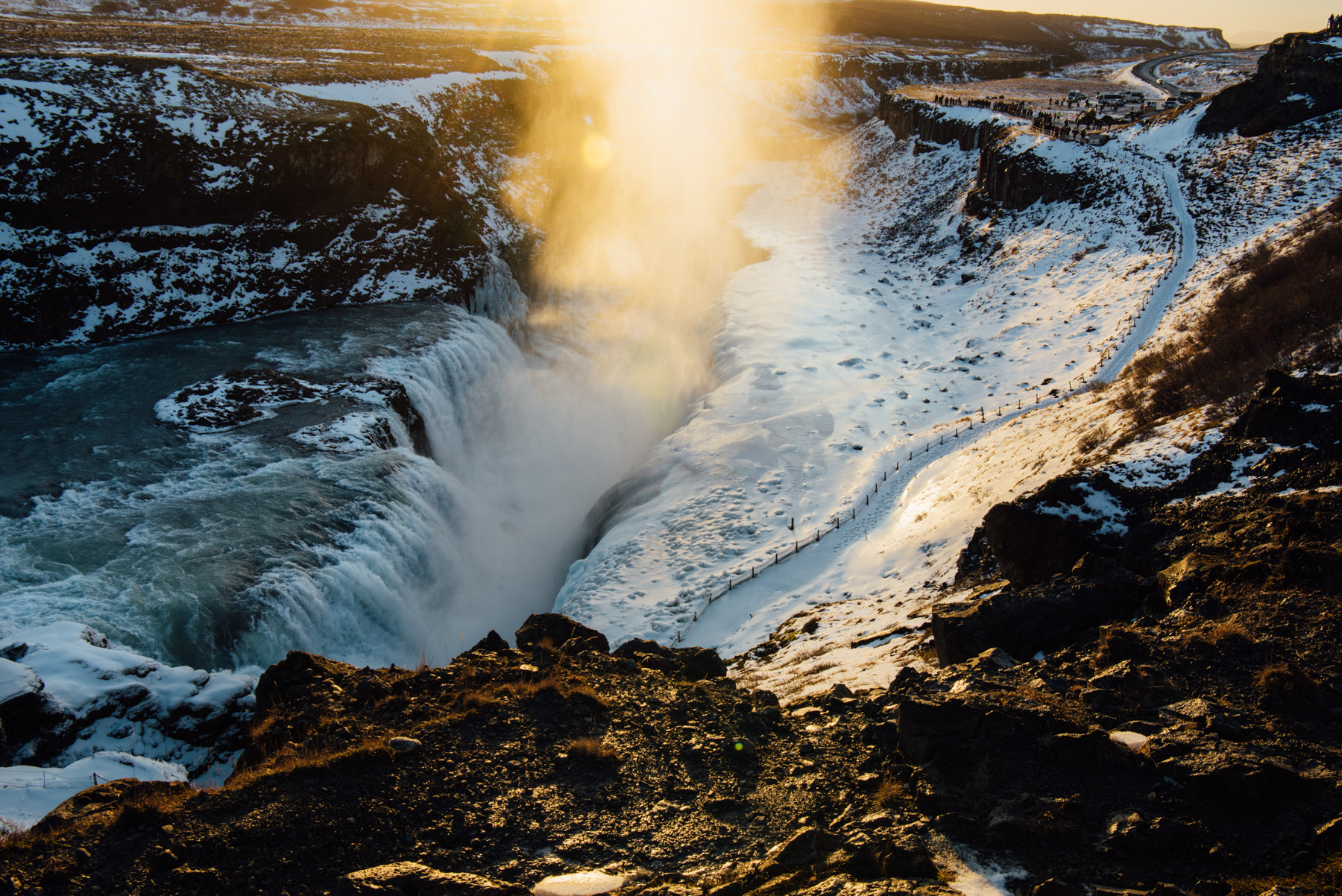 Iceland – Golden Circle, Gulfoss. Trip to Iceland with Katie and Holly 1/1-1/7.